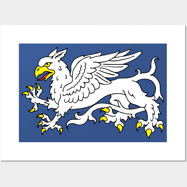 Summits Silver Gryphon Wall Art by Greyhand